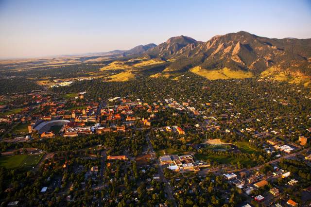 Aerial of Boulder, Colorado