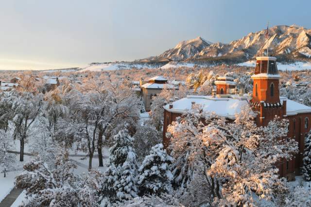 University of Colorado Boulder winter
