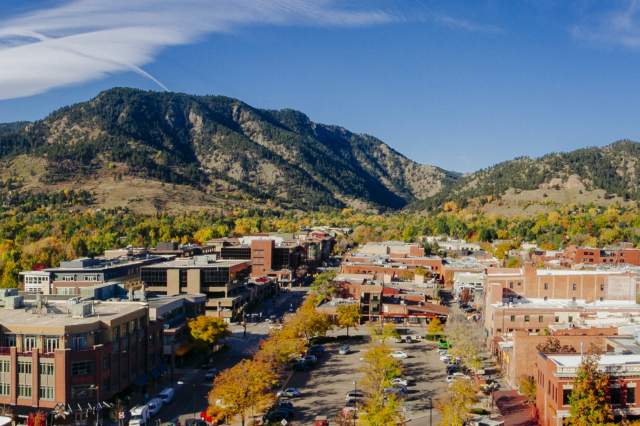 Fall Panorama of Boulder