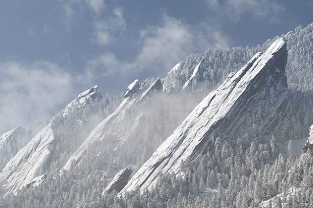 Flatirons in Snow
