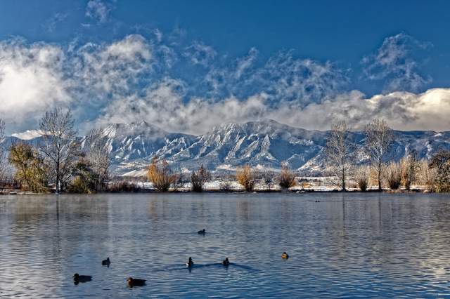Coot Lake and Mountains