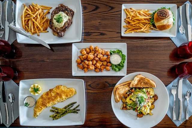 Different food options at Cedar Creek Grill