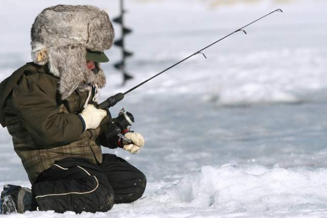 Little Kid Ice Fishing
