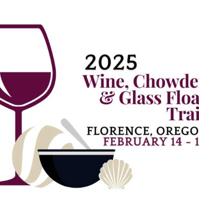2025 Wine, Chowder & Glass Float Trail Logo