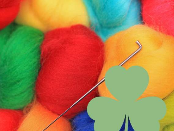 Beginner Needle Felting: St. Patrick's Day