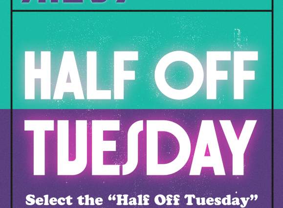 Half Off Tuesdays at Atlas9