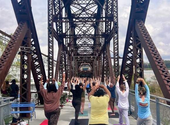 Yoga on the Bridge