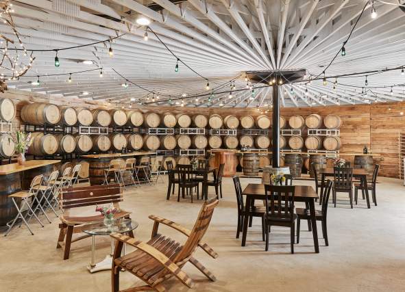 wine barrels