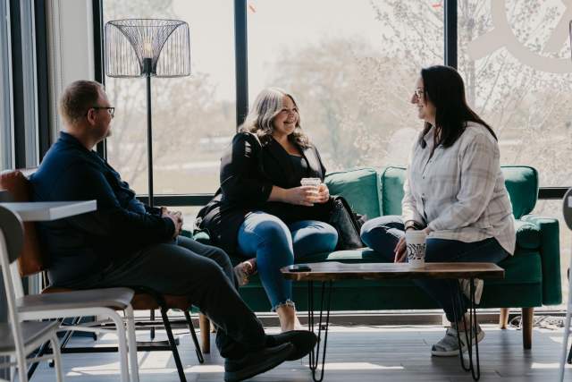 Friends at Krema Coffee Roasters