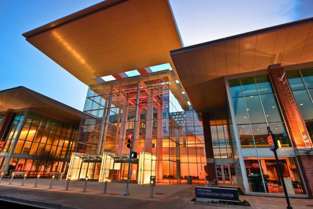 Entrance to the Indiana Convention Center