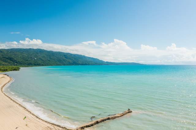 Beach at Busha Westmoreland - Drone image