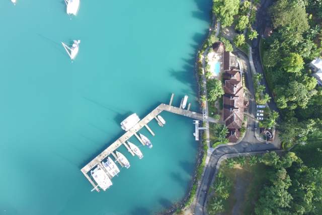 Aerial View of the Errol Flynn Marina
