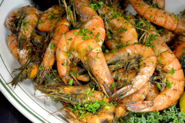 Plate of shrimp
