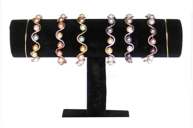 Swarovski Pearl Wave Bracelets