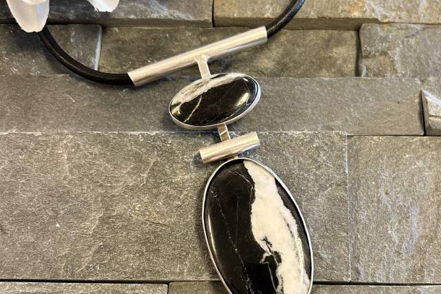 White Buffalo Sterling & Copper Pendant