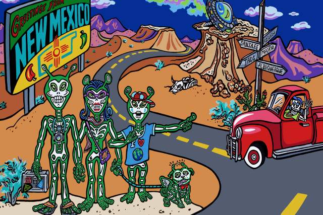 "Greetings From NM" 8 x 10 Archival Paper Print - Sleeved