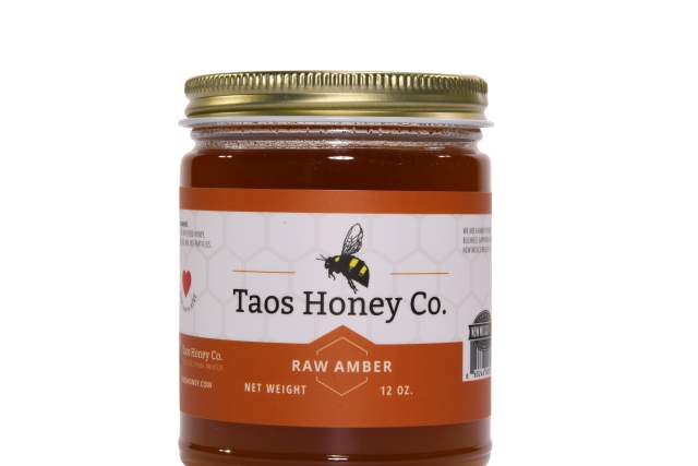 12 oz raw amber honey