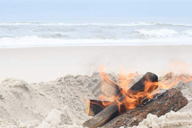 Beach Bonfires in Ocean City, MD