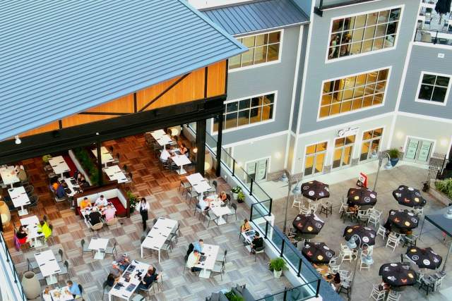 Embers event space outside M&C