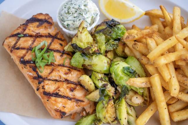 Salmon Brussels Sprouts Fries