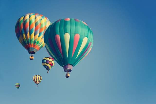 hot air balloons