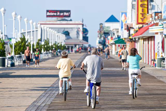 Boardwalk Biking in Ocean City, MD