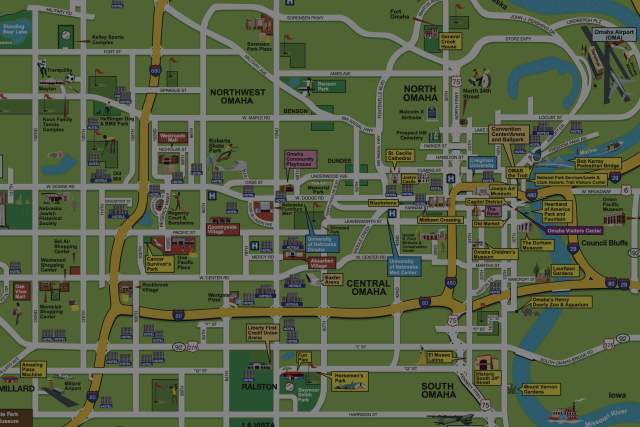 Street Map of Omaha