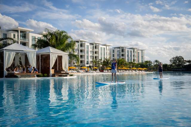 Paddleboarding at Evermore Orlando Resort