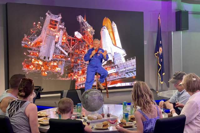 Kennedy Space Center Visitor Complex chat with astronaut