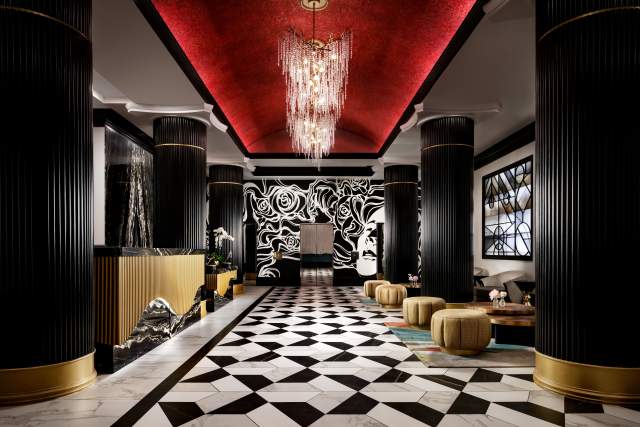 Lobby at Grand Bohemian Hotel Orlando