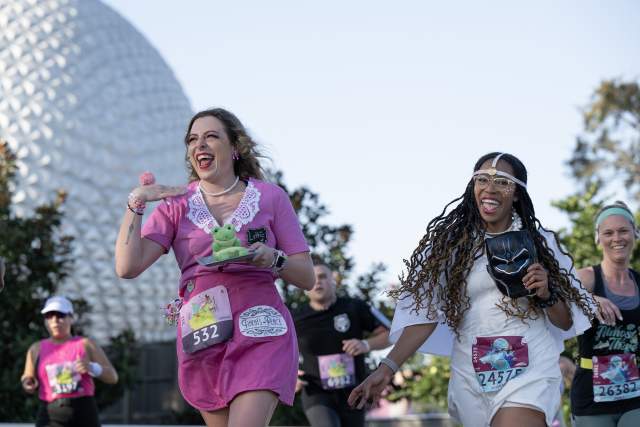 (Feb 25, 2024) Thousands of runners participate in the 2024 Disney Princess Half Marathon presented by CORKCICLE, which was the final event of the three-race weekend at Walt Disney World Resort in Lake Buena Vista, Fla. The race weekend featured a 5K, 10K, and a half marathon with Disney themed medals for all finishers. The weekend concludes Monday with yoga at Magic Kingdom Park. (Mark Ashman, photographer)