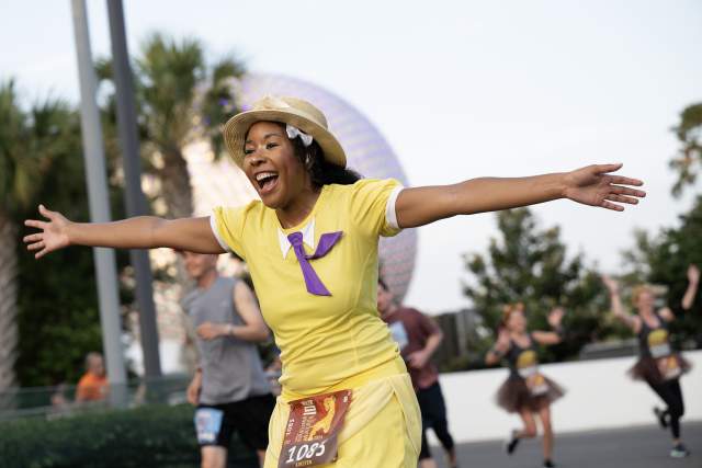 Thousands of runners take part in the Hakuna Matata 10-Miler, the final event during the four-day runDisney Springtime Surprise Weekend on April 21, 2024, at Walt Disney World Resort in Lake Buena Vista, Fla. This year's event focused on embracing adventure and concluded the final on-site race weekend of the 2023-24 runDisney race season. (Mark Ashman, photographer)