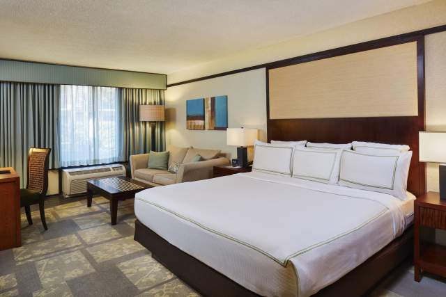 DoubleTree by Hilton Orlando at SeaWorld standard room with king bed