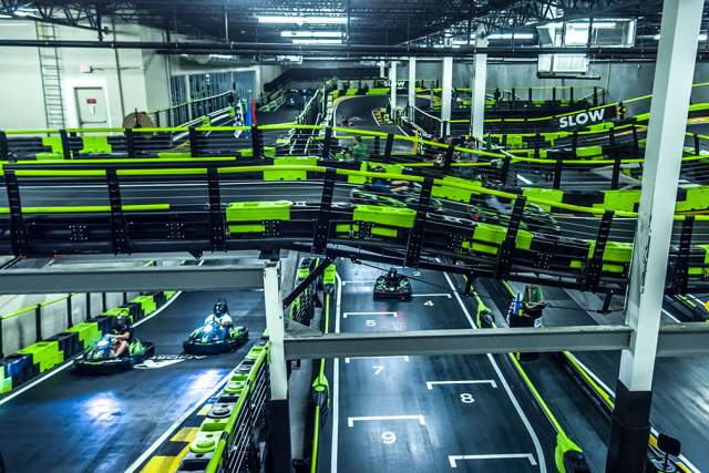 Andretti Indoor Karting & Games multi-level tracks