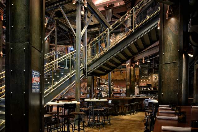 Interior of The Edison at Disney Springs