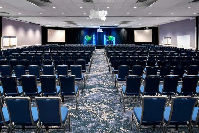 Theater setup of conference center at Wyndham I-Drive Avanti Resort & Conference Center