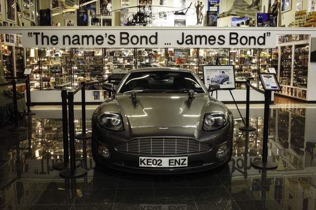 Bond Lounge & Exhibit at Dezerland Park Orlando bond museum