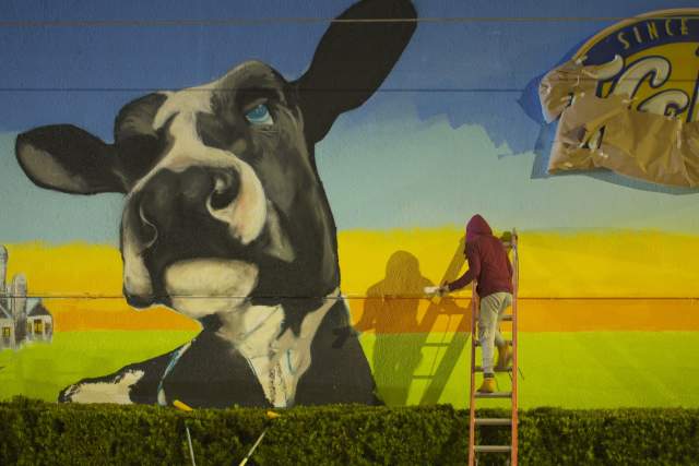 The Milk District mural