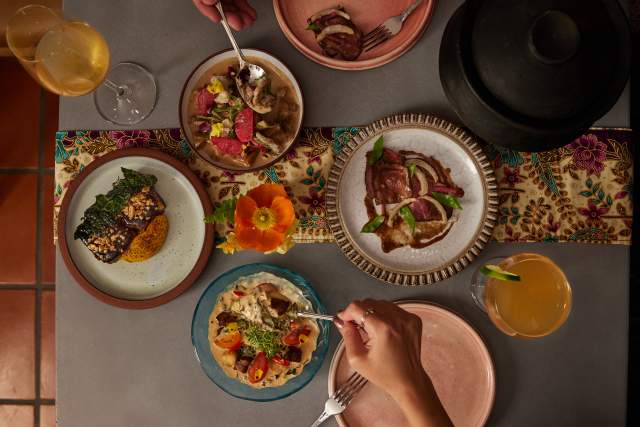 Food sampling at Kaya