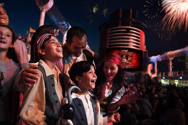 Disney Cruise Line Pirate's Night family