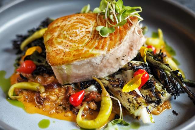 Pompano Beach swordfish at Primo by Melissa Kelly