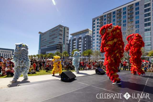 Costumed dancers perform at Celebrate Lunar, a Lunar New Year festival held annually in downtown Orlando's Parramore District.