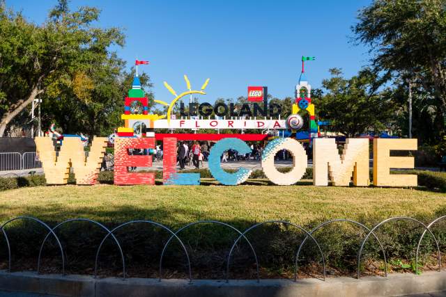 Welcome sign at LEGOLAND® Florida Resort