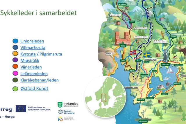 Cross border biking - ledene