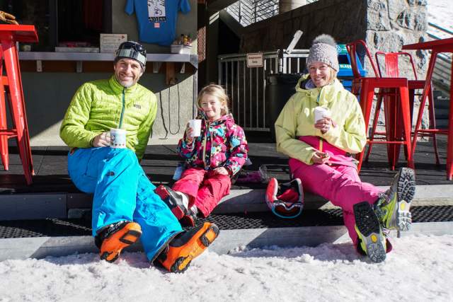 Relaxing After Skiing at Alta