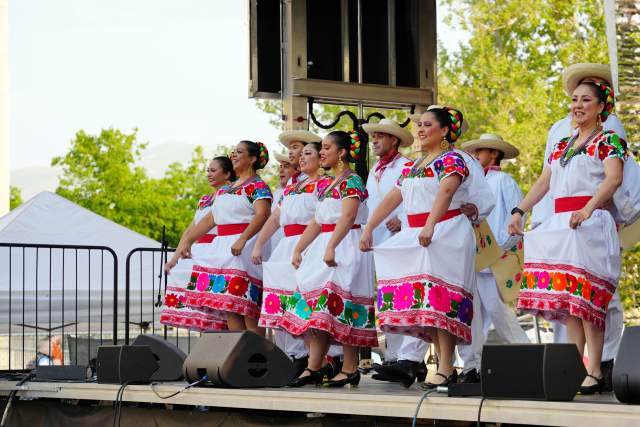 Dancers at the Living Traditions Festival