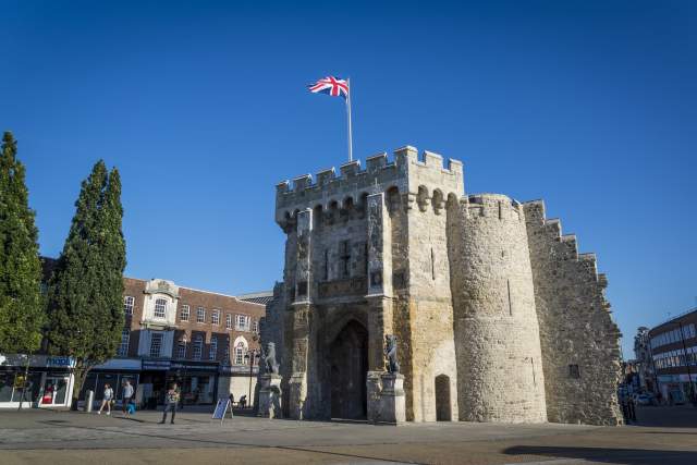 Southampton Castle in Southampton, Hampshire, England