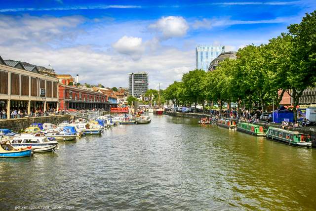 Overlooking the Narrow Quay area of Bristol