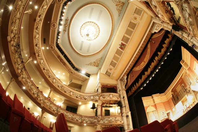 Photo of the interior of Swansea Grand Theatre