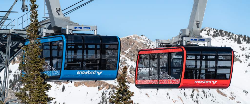 Tram at Snowbird in Winter